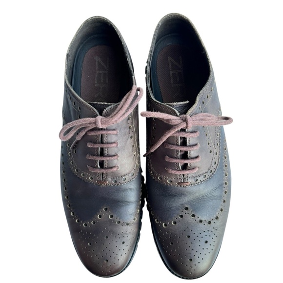Cole Haan Zerogrand Wingtip Oxford Brown Two Tone Leather Shoes C23236 Men\'s 10 main image 8